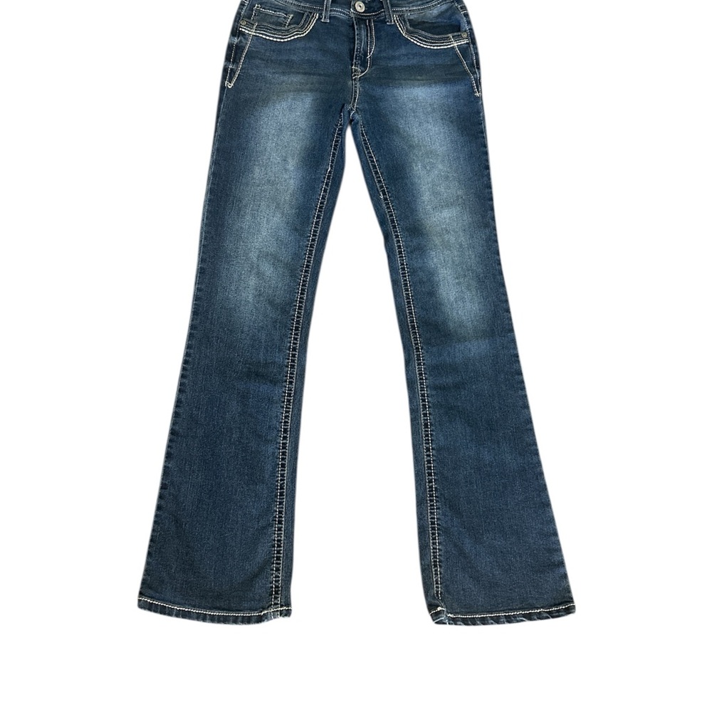 Wallflower Blue Flare Wide Leg Jeans